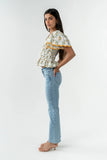 Rusty Smocked Blouse