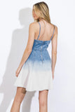ITS A GIRL THING OMBRÉ DENIM MINI DRESS