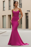 Daris Gown Berry Cat Eye Scoop Neckline Dress