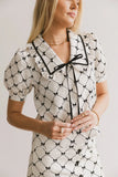 Maia Bow Collared Top FINAL SALE