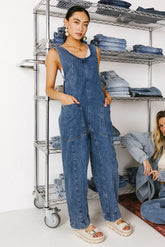 Madeline Jumpsuit in Medium Wash FINAL SALE