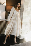 Rael Midi Dress in Natural FINAL SALE