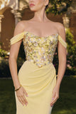 Paulina Gown Floral Embroidered Chiffon Dress