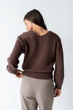 Marlie Knit Cardigan in Brown