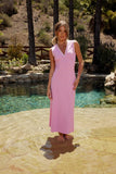 Angela Maxi Dress in Pink FINAL SALE