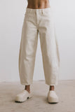 Lex Barrel Jeans in Ivory FINAL SALE