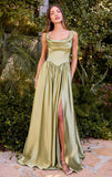 BEATRICE GOWN A LINE DRESS WITH DRAPED COWL BACK