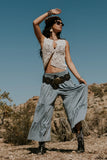 Asha Tiered Pants in Blue