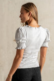 Violet Knit Top in Heather Grey FINAL SALE