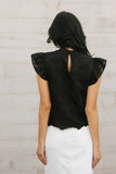Fia Embroidered Blouse in Black FINAL SALE
