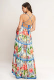 FRESH BOTANICAL MULTI FLORAL MAXI DRESS