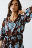 Cache Floral Midi Dress FINAL SALE