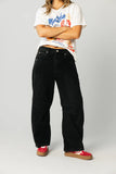 Lisette Barrel Jeans in Black FINAL SALE