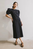 Campbell Denim Dress in Dark Wash FINAL SALE