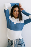 Wrenley Striped Sweater in Blue FINAL SALE