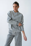 Marie Oversized Sweatshirt in Grey