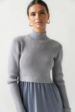 Zeda Midi Dress in Blue FINAL SALE