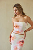 Anahi Floral Tube Top
