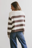 Helena Striped Sweater in Brown FINAL SALE