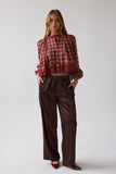 Randall Plaid Blouse
