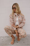 Kellie Floral Bomber Jacket in Vintage Ginger FINAL SALE