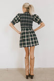 Emmett Plaid Smocked Mini Dress FINAL SALE