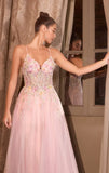 A1477 Waltzing Beaded Bouquet Ball Gown ANDREA LEO