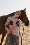Hartley Floral Sweater in Mocha FINAL SALE