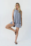 Kaytee Ribbed Top in Blue