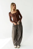 Maribel Barrel Sweatpants in Charcoal FINAL SALE