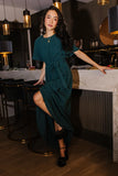 Lyanna Sparkle Maxi Dress in Teal FINAL SALE