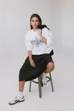 Preston Satin Skirt in Black FINAL SALE