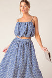 THE BEAUTY OF NOW TOP SKIRT SET CHAMBRAY