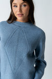 Bostyn Knit Sweater in Blue FINAL SALE