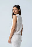 Joana Knit Vest in Ivory