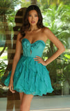 26451 Ava Presley Strapless Sweetheart Mini Dress