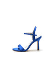Open Toe Ankle Strap Satin Party Shoes