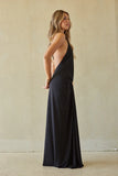 Nyx Plunging Halter Maxi Dress