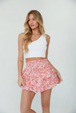 Bahamas High Rise Tiered Ruffle Skort