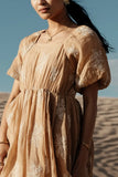 Fool For You Midi Dress in Camel FINAL SALE