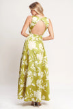 LIME FLORAL MAXI DRESS FINAL SALE