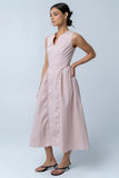 Jaynie Midi Dress in Rose