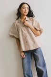 Callum Button Up in Mocha FINAL SALE