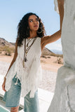 Mariana Lace Tank Top in Ivory