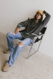 Ashley Knit Sweater in Charcoal FINAL SALE