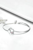 Heart Charm Bracelet in Sterling Silver