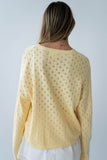 Margot Pointelle Sweater in Butter Yellow FINAL SALE