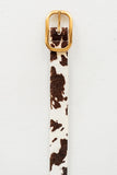 Hannah Cow Print Belt