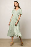Lily Smocked Midi Dress FINAL SALE