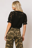 Mari Lace Blouse in Black FINAL SALE